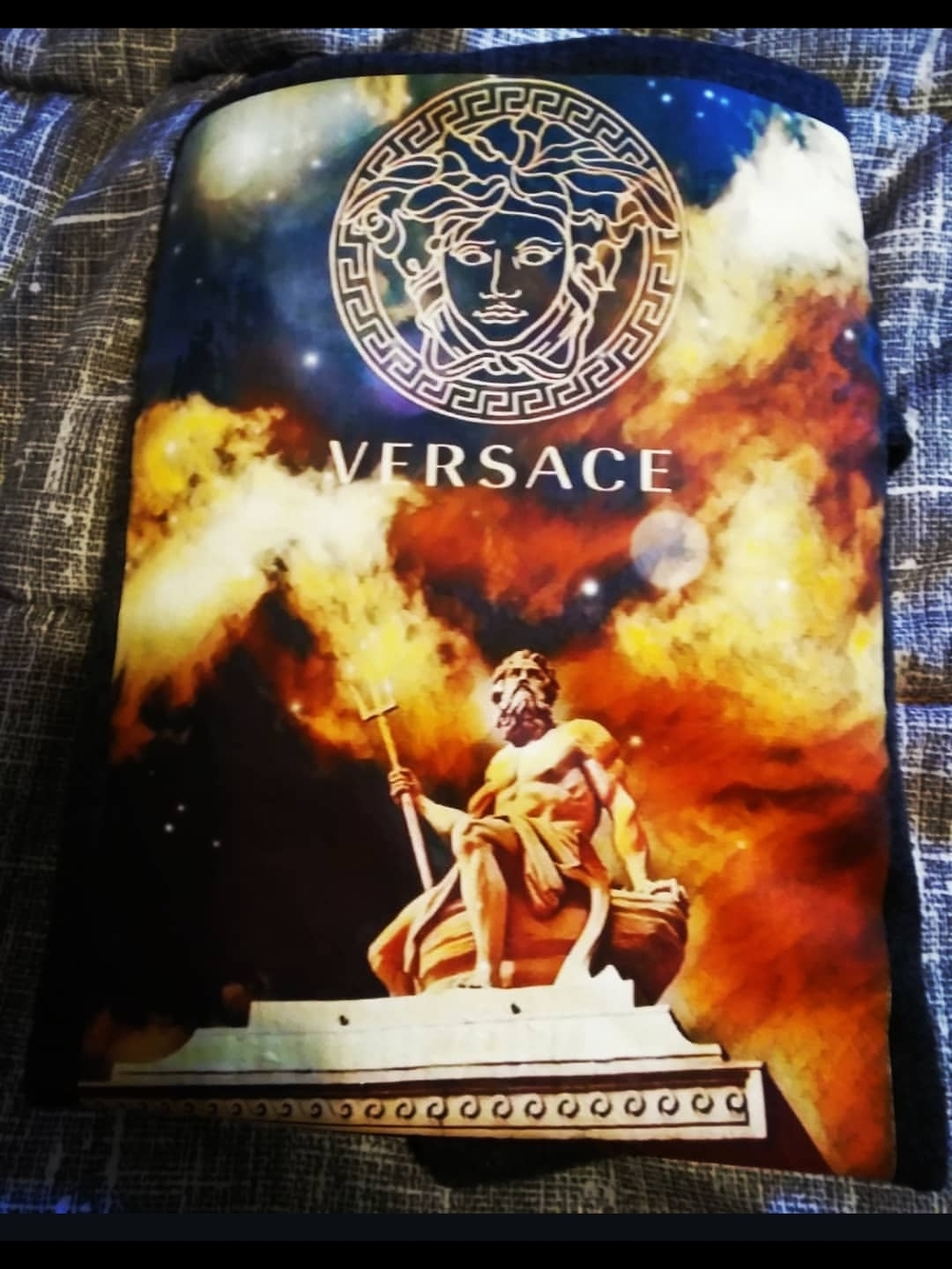 Versace Multicolor Medusa & Mythic Statue Graphic Tee